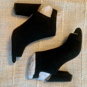 Ann Taylor Tilary Black Suede Shootie - Size 7 - New with box